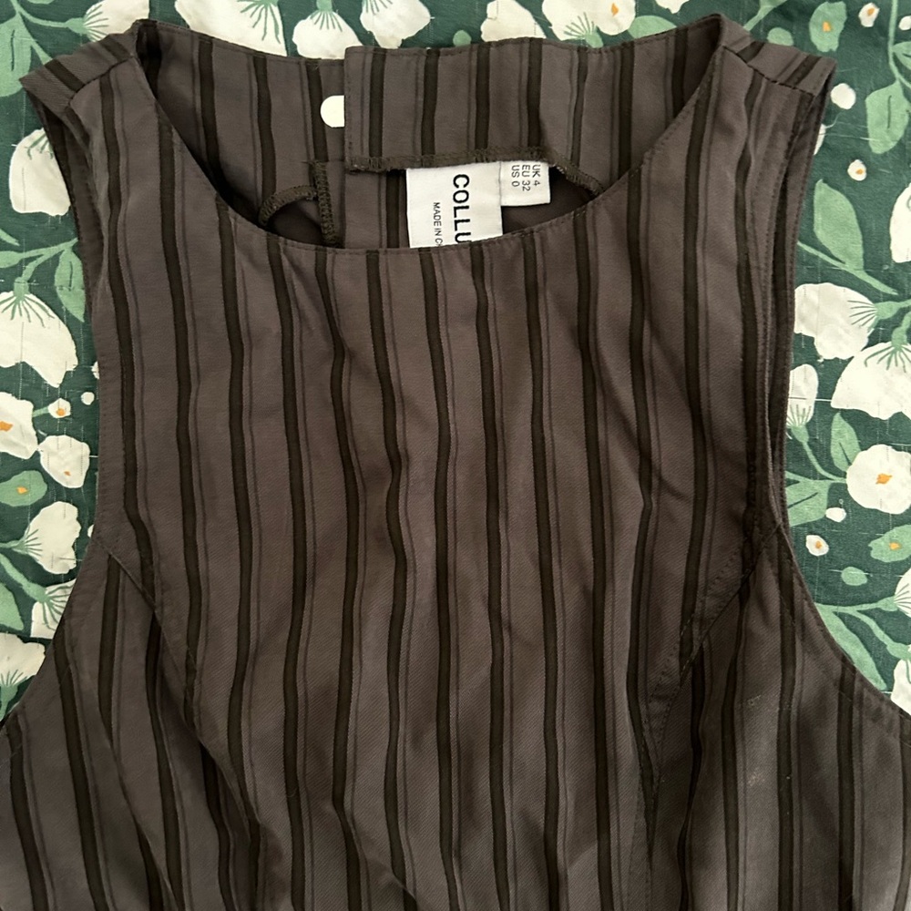 Collusion Pinstripe Mini Dress